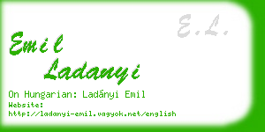 emil ladanyi business card